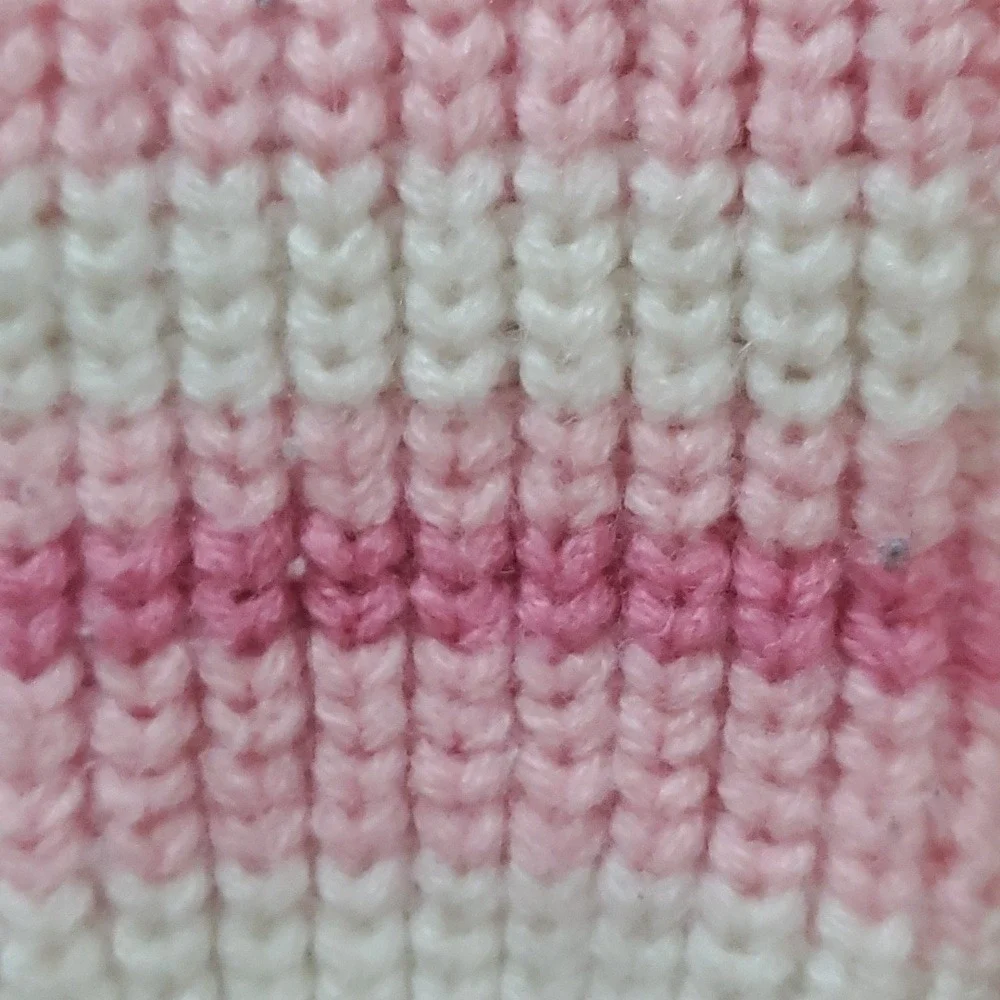 Girls Knitted Pink Striped Cat Nonslip Sock‎ Slippers
